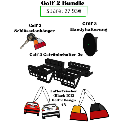 Golf 2  Getränkehalter Bundle